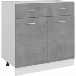 Cette armoire de plancher à tiroir, au design simple, optimise votre espace de cuisine et offre un espace de rangement suffis ...
