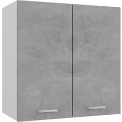 Armoire suspendue Gris béton 60x31x60 cm Bois d'ingénierie Vidaxl