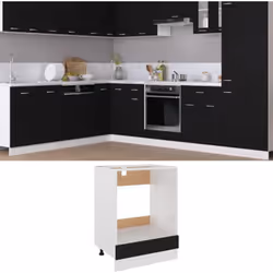 Cette armoire à four, au design simple, optimise votre espace de cuisine et offre un espace de rangement suffisant pour vos e ...