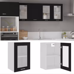 Description générale Cette armoire en verre suspendue, au design simple, optimise votre espace de cuisine et offre un espace ...