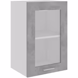 Cette armoire en verre suspendue, au design simple, optimise votre espace de cuisine et offre un espace de rangement suffisan ...
