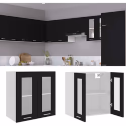 Description générale Cette armoire en verre suspendue, au design simple, optimise votre espace de cuisine et offre un espace  ...