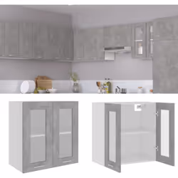 Description générale Cette armoire en verre suspendue, au design simple, optimise votre espace de cuisine et offre un espace  ...