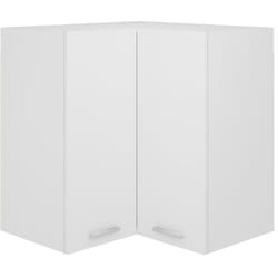Armoire d'angle suspendue Blanc 57x57x60 cm Bois Vidaxl