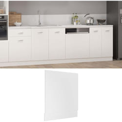 Panneau de lave-vaisselle 'Lyon' Blanc 59,5x3x67 cm Aggloméré Vidaxl