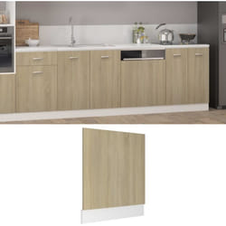 Panneau de lave-vaisselle 'Lyon' Chêne sonoma 59,5x3x67 cm Vidaxl