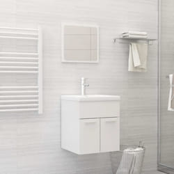 vidaXL Armoire de salle de bain Noir 60x32x53,5 cm Bois d'ingénierie - TU