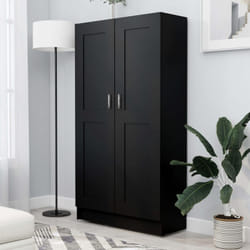 Vidaxl - Bibliothèque Noir 82,5x30,5x150 cm Aggloméré