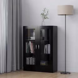 Cette armoire à vitrine, au design épuré et classique, se veut un supplément décoratif et pratique à votre décoration intérie ...
