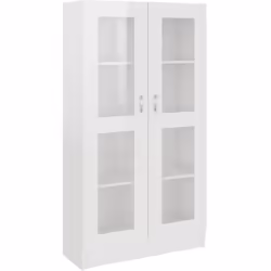 Cette armoire à vitrine, au design épuré et classique, se veut un supplément décoratif et pratique à votre décoration intérie ...
