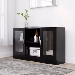 Description générale Cette armoire à vitrine tendance, avec son utilité pratique, se veut un supplément idéal à votre pièce.  ...