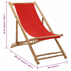 VidaXL 313020 chaise d'extérieur Terrace Siège rembourré Bambou, Polyester - Vue supplémentaire 8