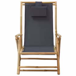 VidaXL 313024 chaise d'extérieur Terrace Siège rembourré Bambou, Polyester