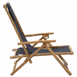 VidaXL 313024 chaise d'extérieur Terrace Siège rembourré Bambou, Polyester