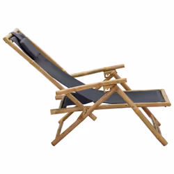 VidaXL 313024 chaise d'extérieur Terrace Siège rembourré Bambou, Polyester - Vue supplémentaire 4