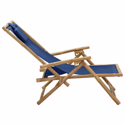 VidaXL 313025 chaise d'extérieur Terrace Siège rembourré Bambou, Polyester - Vue supplémentaire 4