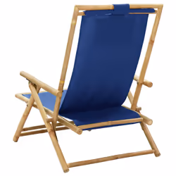 VidaXL 313025 chaise d'extérieur Terrace Siège rembourré Bambou, Polyester - Vue supplémentaire 5