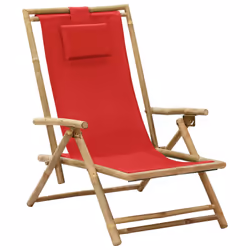 VidaXL 313026, Terrace, Siège rembourré, Bambou, Polyester, 640 mm, 890 mm, 940 mm