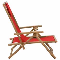 VidaXL 313026 chaise d'extérieur Terrace Siège rembourré Bambou, Polyester