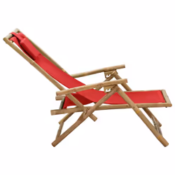 VidaXL 313026 chaise d'extérieur Terrace Siège rembourré Bambou, Polyester - Vue supplémentaire 4