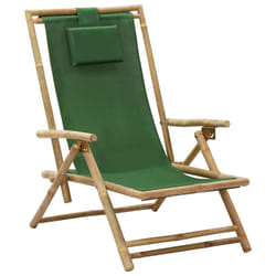VidaXL 313027 chaise d'extérieur Terrace Siège rembourré Bambou, Polyester