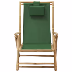 VidaXL 313027 chaise d'extérieur Terrace Siège rembourré Bambou, Polyester