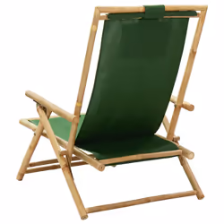 VidaXL 313027 chaise d'extérieur Terrace Siège rembourré Bambou, Polyester - Vue supplémentaire 4