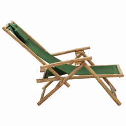 VidaXL 313027 chaise d'extérieur Terrace Siège rembourré Bambou, Polyester - Vue supplémentaire 5