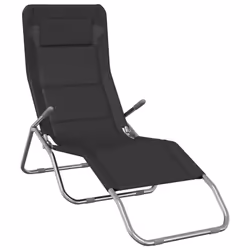 VidaXL 312475 chaise d'extérieur Linge Acier Noir
