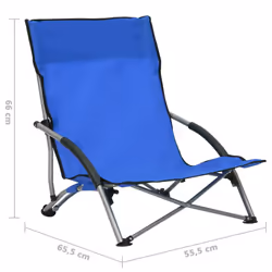 VidaXL 312488 chaise d'extérieur Terrace Oxford, Acier Bleu - Vue supplémentaire 8