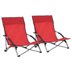 VidaXL 312490 chaise d'extérieur Terrace Oxford, Acier Rouge