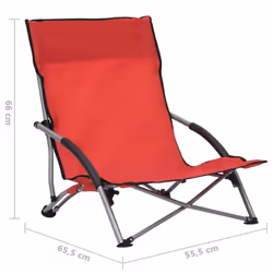 VidaXL 312490 chaise d'extérieur Terrace Oxford, Acier Rouge - Vue supplémentaire 8