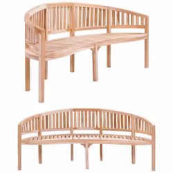 Ce superbe banc en forme de banane est confortable et ajoutera une touche raffinée et élégante à votre jardin, patio ou salon ...