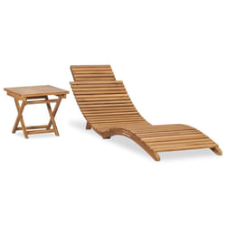 VidaXL 310666 chaise d'extérieur Linge Teck