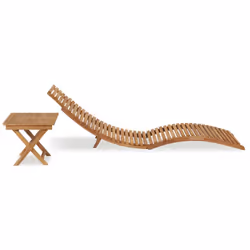 VidaXL 310666 chaise d'extérieur Linge Teck