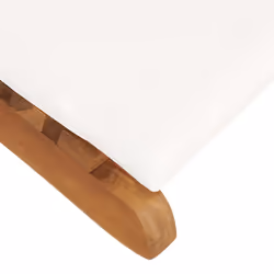VidaXL 310667 chaise d'extérieur Linge Siège rembourré Teck Crème, Blanc - Vue supplémentaire 6