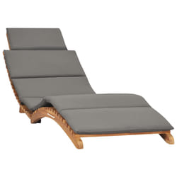 VidaXL 310668 chaise d'extérieur Linge Siège rembourré Teck Gris