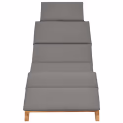 VidaXL 310668 chaise d'extérieur Linge Siège rembourré Teck Gris