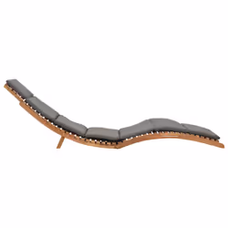 VidaXL 310668 chaise d'extérieur Linge Siège rembourré Teck Gris