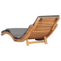 VidaXL 310668 chaise d'extérieur Linge Siège rembourré Teck Gris - Vue supplémentaire 4