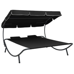VidaXL 313521 lit d’extérieur Noir