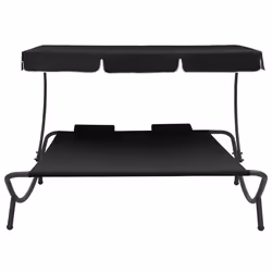 VidaXL 313521 lit d'extérieur Noir - Vue supplémentaire 2