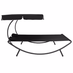 VidaXL 313521 lit d'extérieur Noir - Vue supplémentaire 3