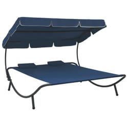 VidaXL 313523 lit d’extérieur Bleu