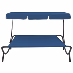 VidaXL 313527 chaise d'extérieur Terrace Siège rembourré Oxford, Acier Bleu