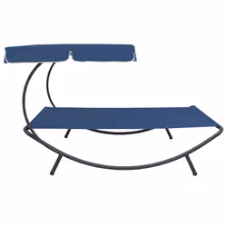 VidaXL 313527 chaise d'extérieur Terrace Siège rembourré Oxford, Acier Bleu