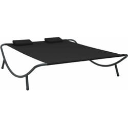 VidaXL 313529 lit d’extérieur Noir