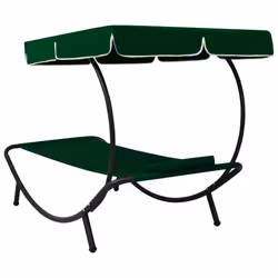 VidaXL 313534 chaise d'extérieur Terrace Siège rembourré Oxford, Acier Vert - Vue supplémentaire 4