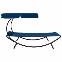 VidaXL 313535 chaise d'extérieur Terrace Siège rembourré Oxford, Acier Bleu