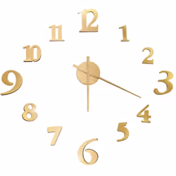 Cette horloge murale 3D extra-large est un excellent supplément à la décoration de votre pièce ! L’horloge dispose d’un effet ...
